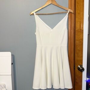 White Lulus Skater Dress